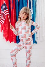 Load image into Gallery viewer, American Flag Two-Piece Long Set
