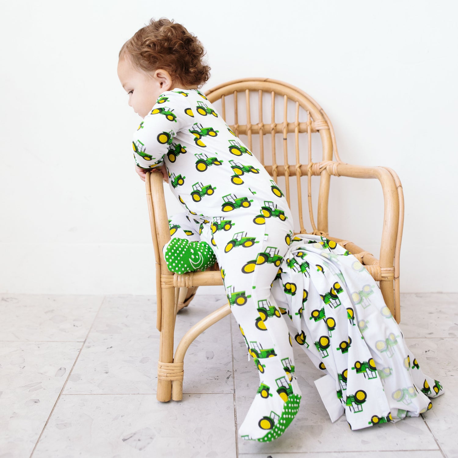 Tractor Zipper Onesie