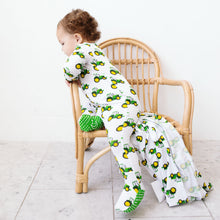 Load image into Gallery viewer, Tractor footed Onesie
