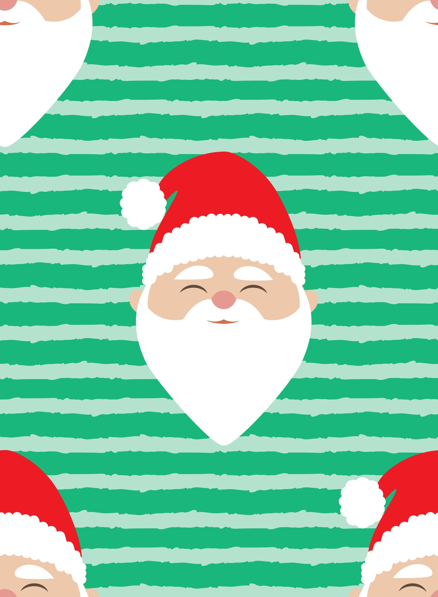 Green Santa Mens Pajama Set