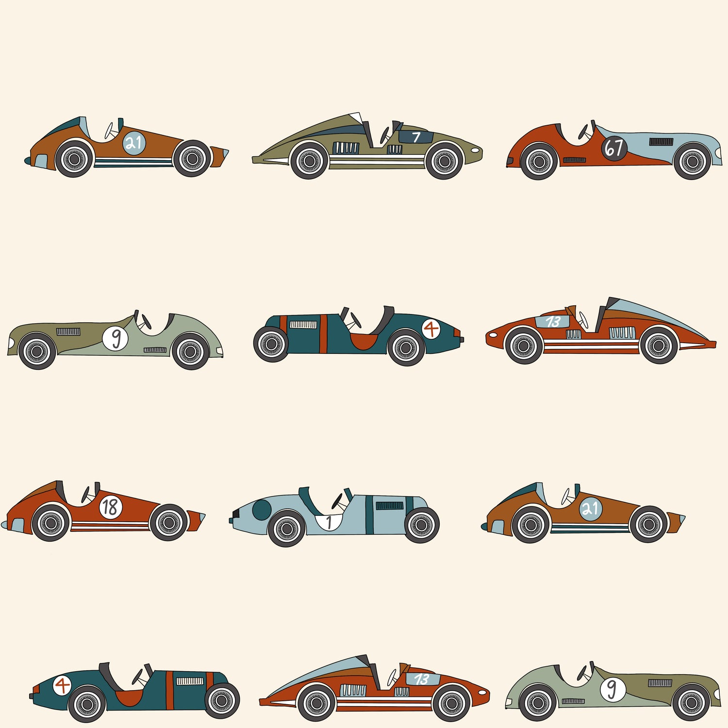 Vintage Car Zipper Onesie