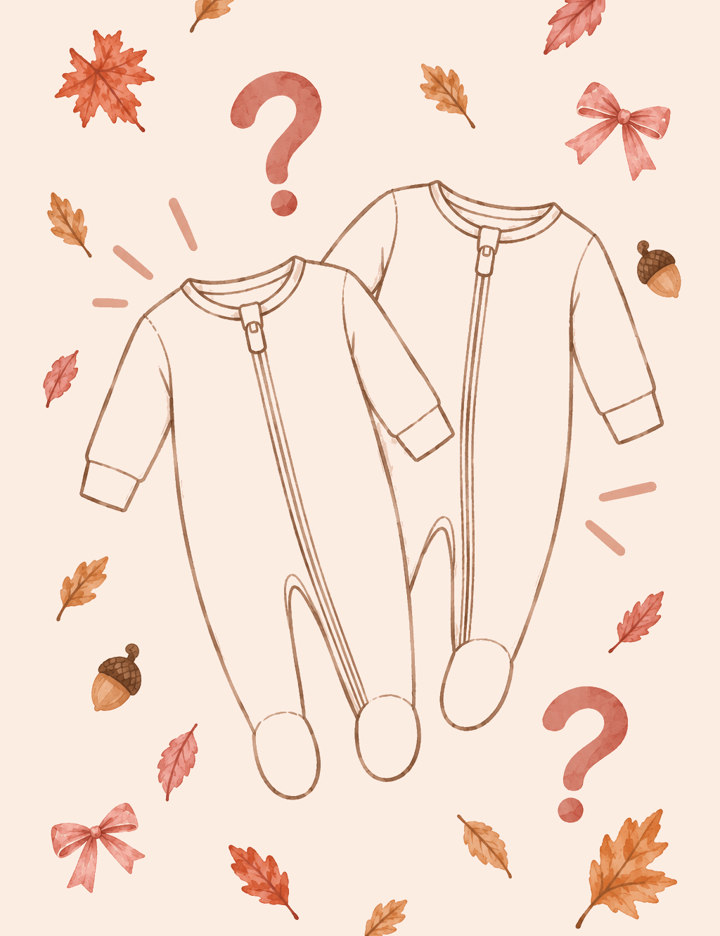 Fall Mystery Grab Bag Zipper Onesie GIRL