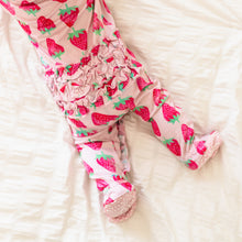 Load image into Gallery viewer, Strawberry Footed One Piece
