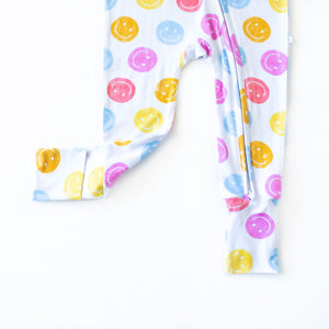 Colorful Happy Face Romper