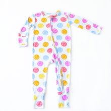 Load image into Gallery viewer, Colorful Happy Face Romper
