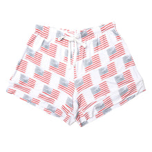 Load image into Gallery viewer, American Flag Women’s Button Down Short Set

