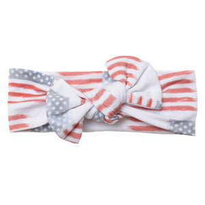 American Flag Knot Bow