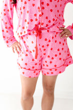 Load image into Gallery viewer, Women’s Heart Pop Button Down Short Set
