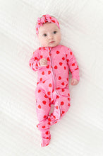Load image into Gallery viewer, Heart Pop Footed Onesie
