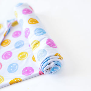 Colorful Happy Face Swaddle