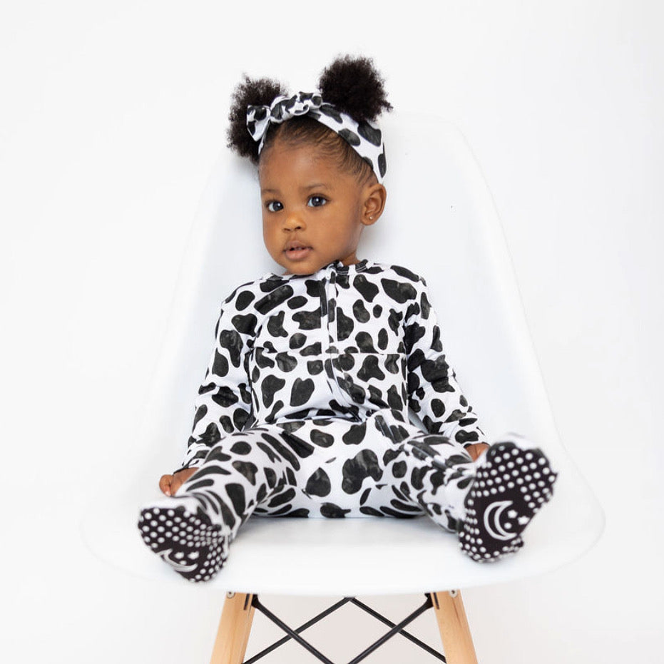 Cow Zipper Onesie