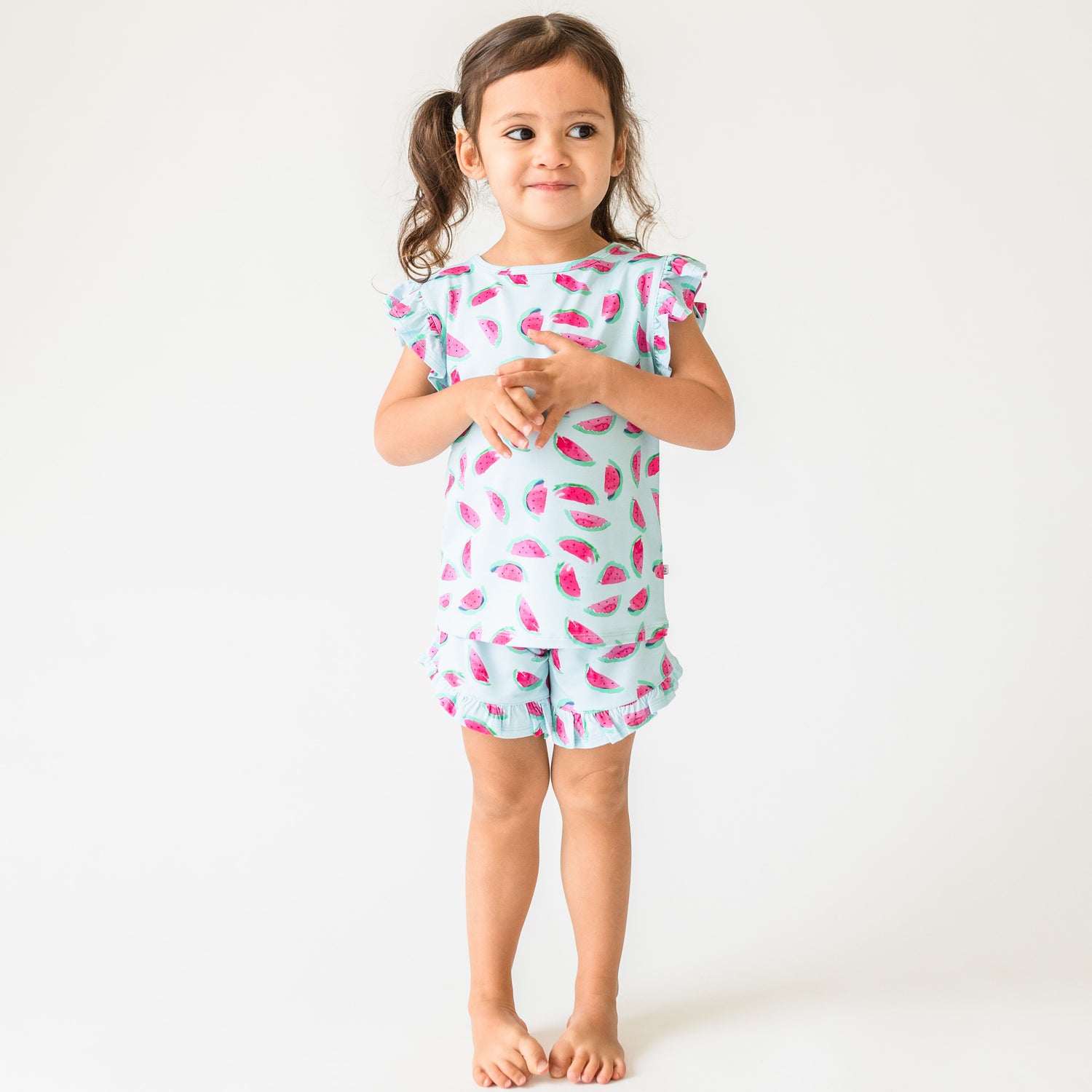 Watermelon Ruffle Short Set